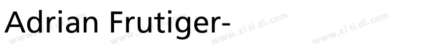 Adrian Frutiger字体转换